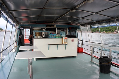 second level on the dive boat