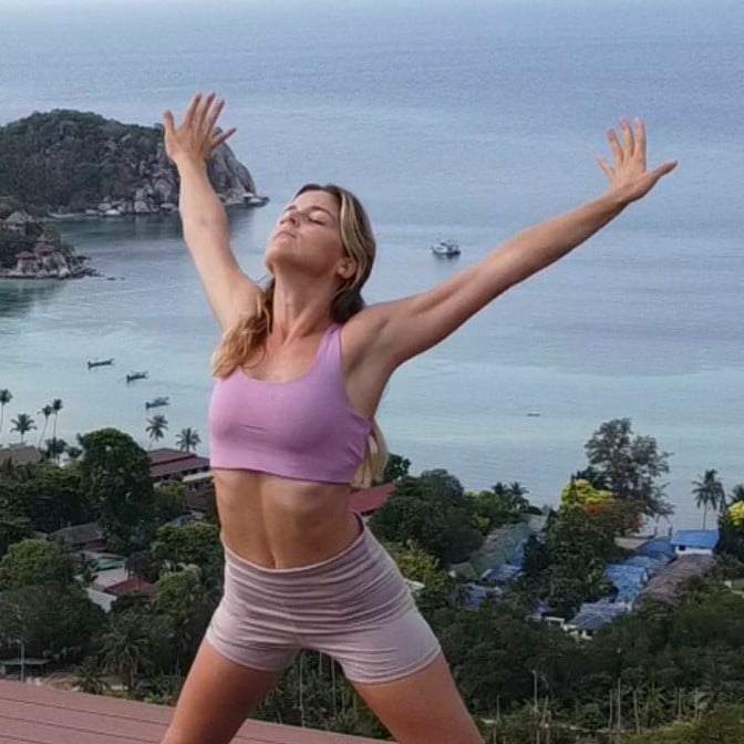 A yoga instructor in Koh Tao